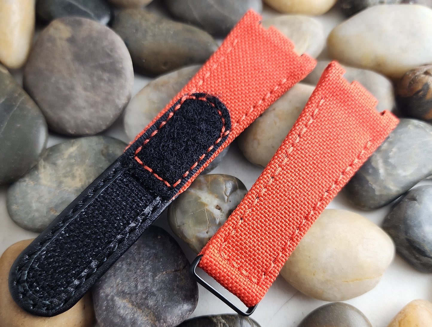 AP Bands Orange Velcro Style Nylon Strap For Audemars Piguet Royal Oak 39mm and 41mm 15300 15510 15400 15202 26135 26420 26120