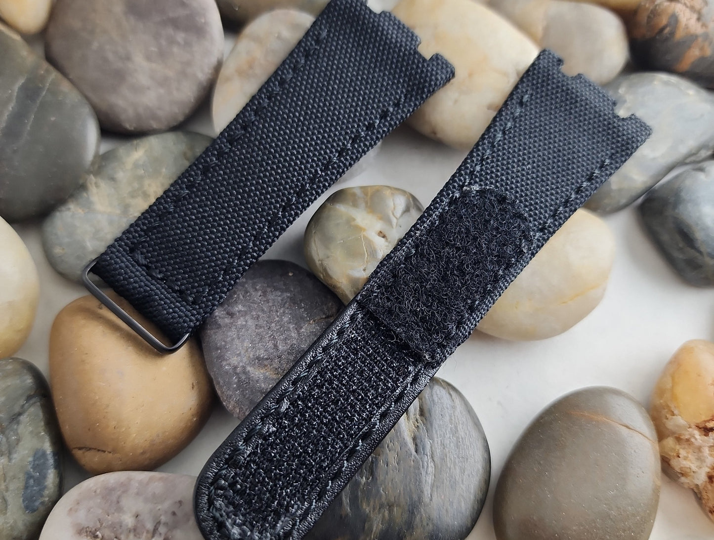AP Bands Black Velcro Style Nylon Strap For Audemars Piguet Royal Oak 39mm and 41mm 15300 15510 15400 15202 26135 26420 26120