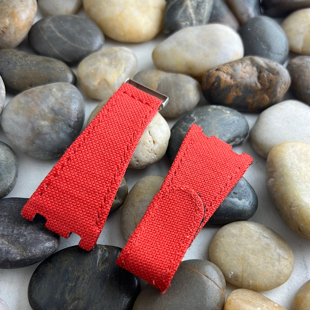 AP Bands Open Box 21 Red Nylon Velcro for Audemars Piguet Royal Oak Offshore 42mm