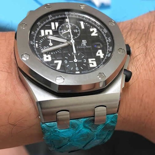 Pitone Turquoise Python Strap For Audemars Piguet Royal Oak Offshore