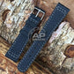 ALT Black Leather Strap for Rolex Watches 20mm