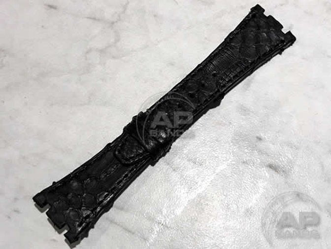 Pitone Black Python Strap For Audemars Piguet Royal Oak 15300 15400