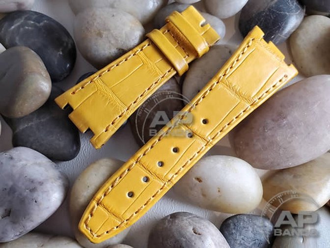 Capolavoro Butterscotch Alligator Strap For Audemars Piguet Royal Oak 39mm 41mm