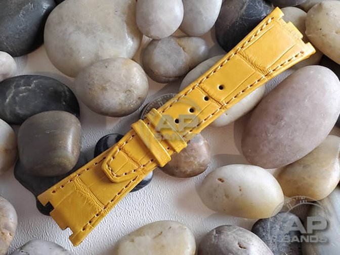 Capolavoro Butterscotch Alligator Strap For Audemars Piguet Royal Oak 39mm 41mm