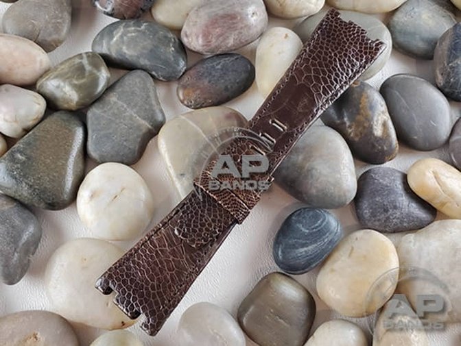 AP Bands Brown Ostrich Strap For Audemars Piguet Royal Oak Offshore 26470