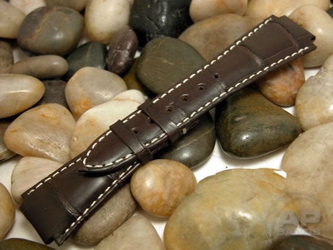 Capolavoro Dark Brown Alligator Strap For Audemars Piguet Royal Oak Offshore End Of Days and Older G