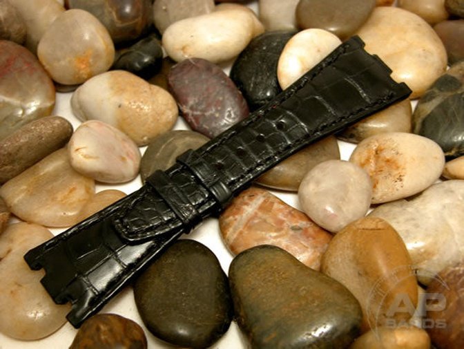 Capolavoro Black Alligator Strap For Audemars Piguet Royal Oak Offshore