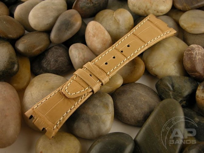 Capolavoro Caramel Alligator Strap For Audemars Piguet Royal Oak