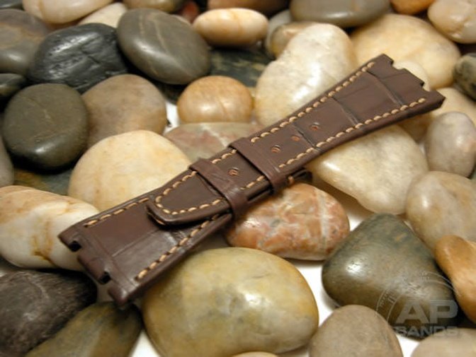 Capolavoro Chocolate Brown Alligator Strap For Audemars Piguet Royal Oak Offshore