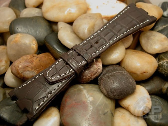 Capolavoro Dark Brown Alligator Strap For Audemars Piguet Royal Oak Offshore