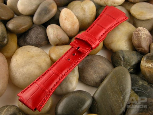 Capolavoro Red Alligator Strap For Audemars Piguet Royal Oak Offshore End Of Days and Older Gen.