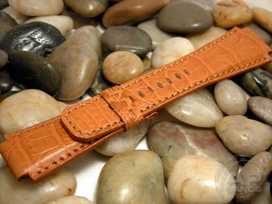 Capolavoro Honey Brown Alligator Strap For Audemars Piguet Royal Oak Offshore T3