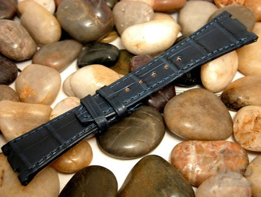 Capolavoro Navy Blue Alligator Strap For Audemars Piguet Royal Oak