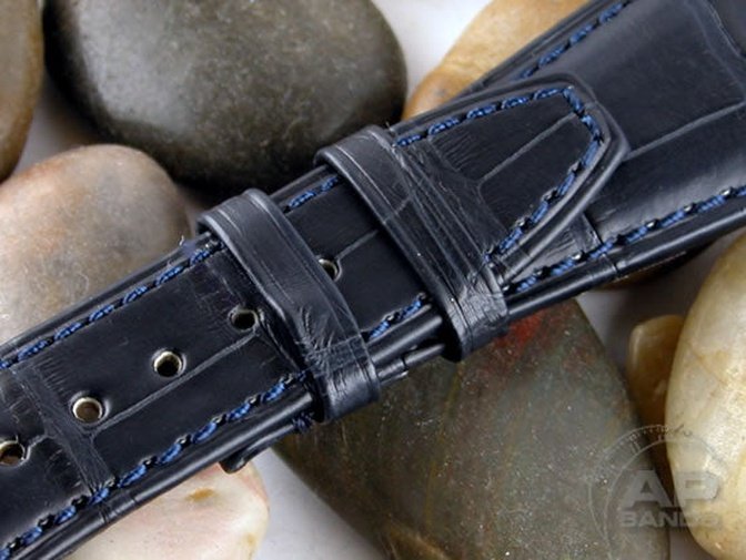 Capolavoro Navy Blue Alligator Strap For Audemars Piguet Royal Oak Offshore