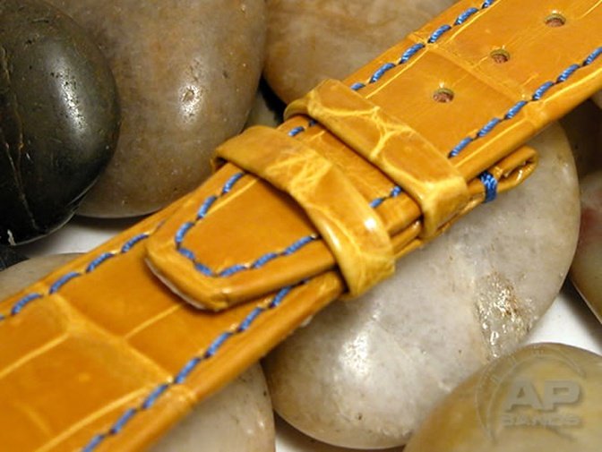 Capolavoro Yellow Alligator Strap For Audemars Piguet Royal Oak City Of Sails Be Happy