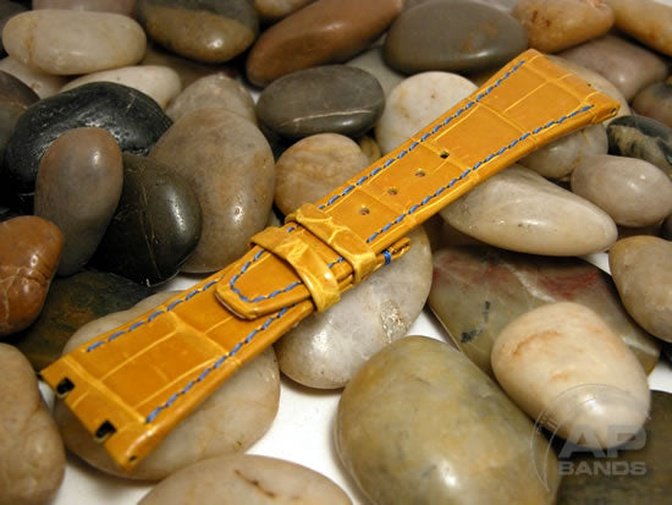 Capolavoro Yellow Alligator Strap For Audemars Piguet Royal Oak City Of Sails Be Happy