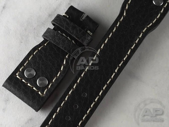 Decantare Dark Brown Strap For IWC Big Pilot Deployant Buckle