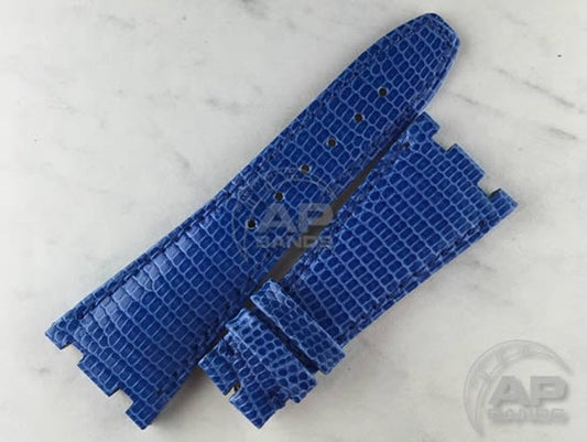 Lucertole Shiny Royal Blue Lizard Strap For Audemars Piguet Royal Oak Offshore