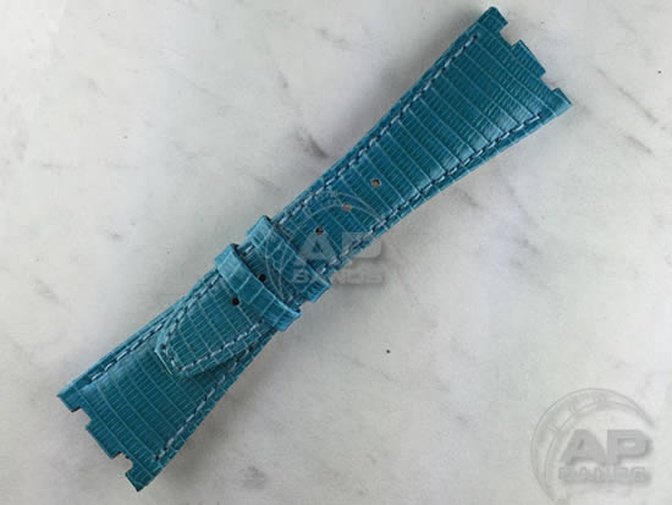 Lucertole Shiny Turquoise Lizard Strap For Audemars Piguet Royal Oak Offshore