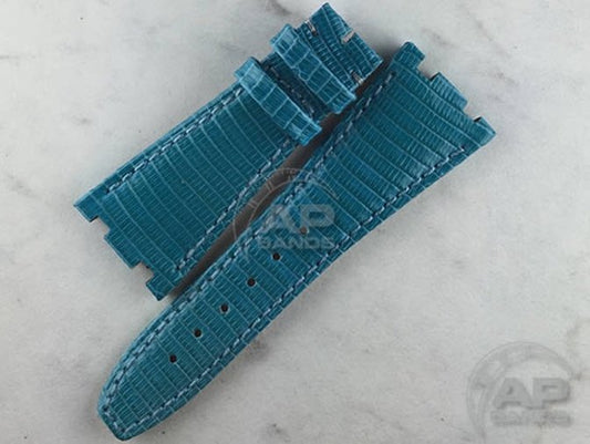 Lucertole Shiny Turquoise Lizard Strap For Audemars Piguet Royal Oak Offshore