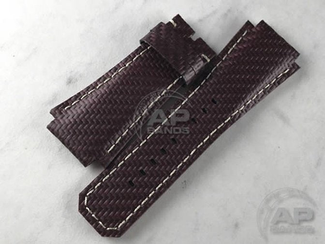 AP Bands 100% Genuine Red Carbon Fiber Strap For Audemars Piguet Royal Oak Offshore T3 SHAQ Legacy