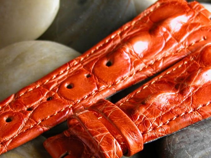 Particolare Capolavoro Orange Hornback Crocodile Audemars Piguet Royal Oak Offshore