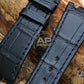 AP Bands Black Alligator Strap For Audemars Piguet Royal Oak 36mm 14790 25730 25594