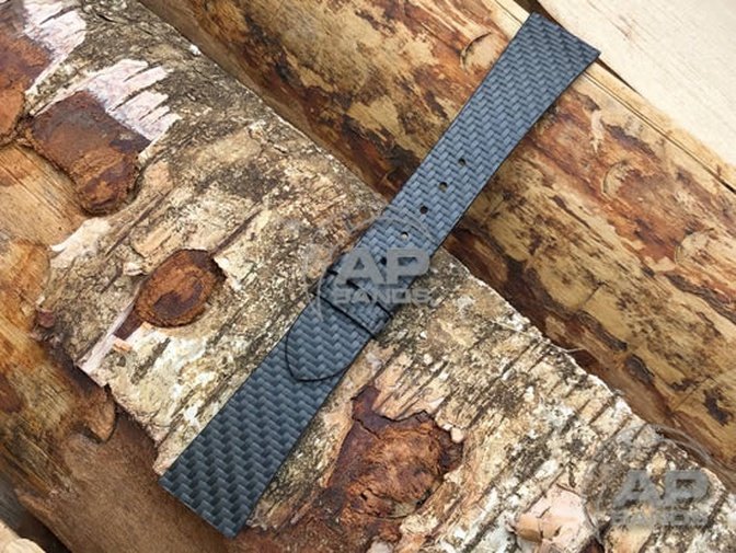 AP Bands Black Carbon Fiber Strap For Audemars Piguet Royal Oak 14800