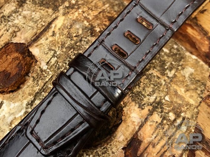 Capolavoro Dark Brown Alligator Strap For Audemars Piguet Royal Oak Offshore 26470 42mm