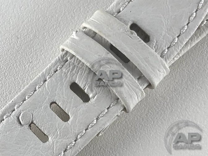 AP Bands White Ostrich Strap For Audemars Piguet Royal Oak Offshore 26470