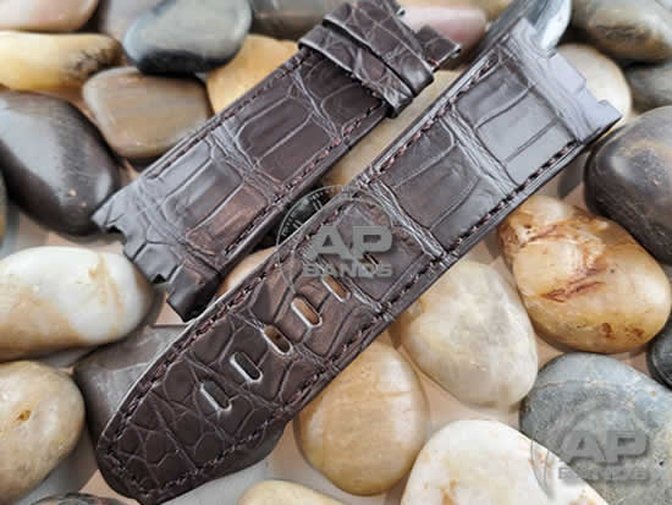 Capolavoro Brown Alligator Strap For Audemars Piguet Royal Oak Offshore 44mm Chronograph 26400