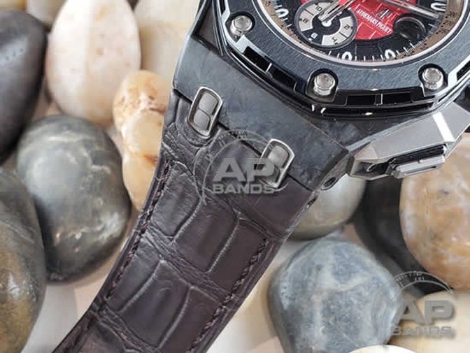 Capolavoro Brown Alligator Strap For Audemars Piguet Royal Oak Offshore 44mm Chronograph 26400