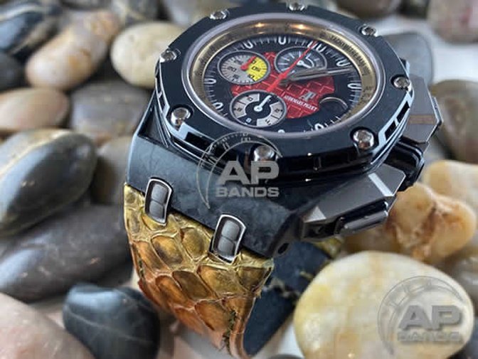 Pitone Tropical Python Strap For Audemars Piguet Royal Oak Offshore 44mm Chronograph 26400