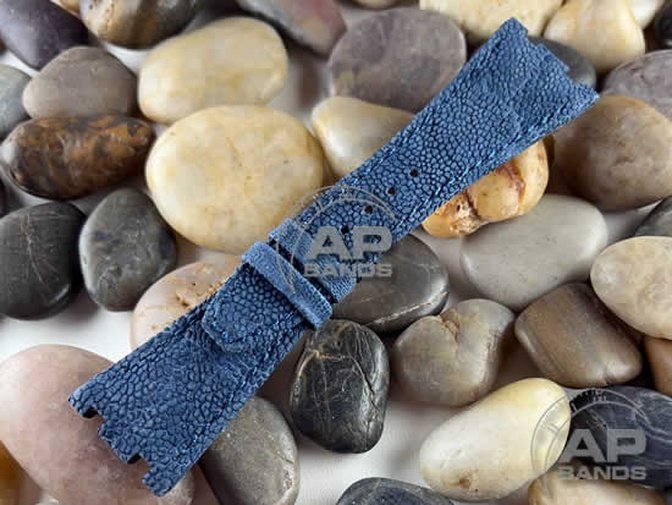 AP Bands Blue Elephant Strap For Royal Oak Offshore 42mm 21670