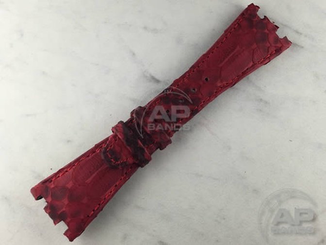 Pitone Red Python Strap For Audemars Piguet Royal Oak Offshore