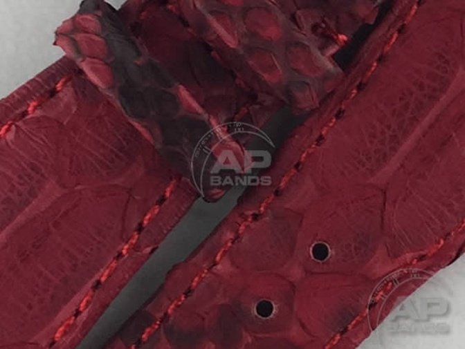 Pitone Red Python Strap For Audemars Piguet Royal Oak Offshore