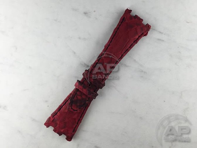 Pitone Red Python Strap For Audemars Piguet Royal Oak Offshore