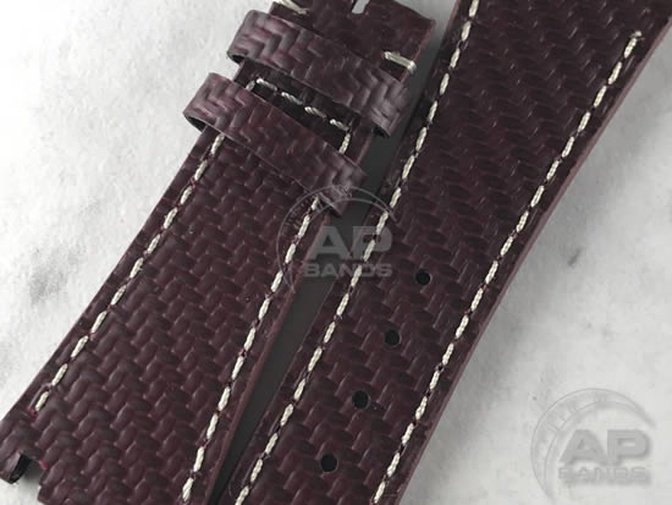 AP Bands 100% Genuine Red Carbon Fiber Strap For Audemars Piguet Royal Oak 15300 15400 26320 26300