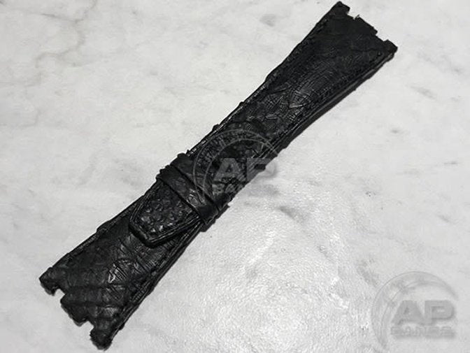 Pitone Black Python Strap For Audemars Piguet Royal Oak Offshore 26470