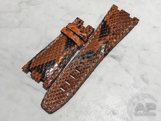 Pitone Orange Python Strap For Audemars Piguet Royal Oak Offshore 26470