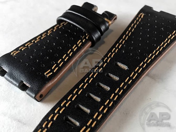 Prototipo Doppio Buco Rose Gold Race Strap For Audemars Piguet Royal Oak Offshore 26470