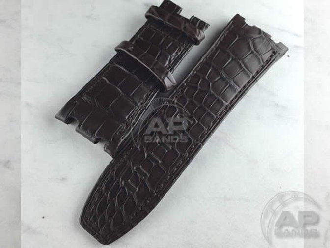 Capolavoro Brown Alligator Strap For Audemars Piguet Royal Oak Offshore 44mm Chronograph 26400