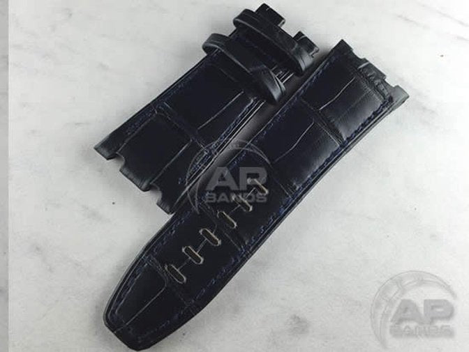 Capolavoro Navy Alligator Strap For Audemars Piguet Royal Oak Offshore 44mm Chronograph 26400