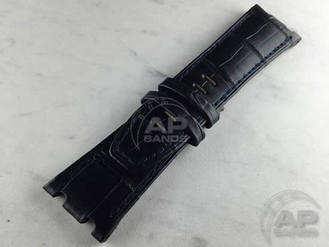 Capolavoro Navy Alligator Strap For Audemars Piguet Royal Oak Offshore 44mm Chronograph 26400