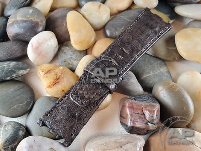 Pitone Dark Brown Python Strap For Audemars Piguet Royal Oak Offshore Diver OEM