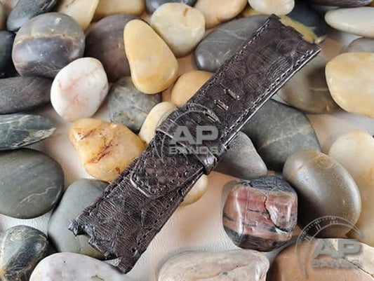 Pitone Dark Brown Python Strap For Audemars Piguet Royal Oak Offshore Diver OEM