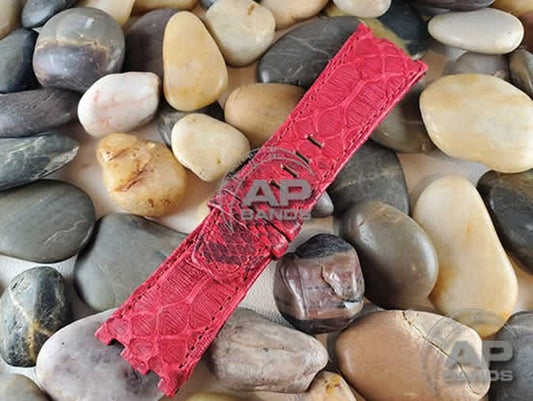 Pitone Red Python Strap For Audemars Piguet Royal Oak Offshore Diver OEM