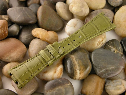 Capolavoro Military Green Alligator Strap For Audemars Piguet Royal Oak Offshore
