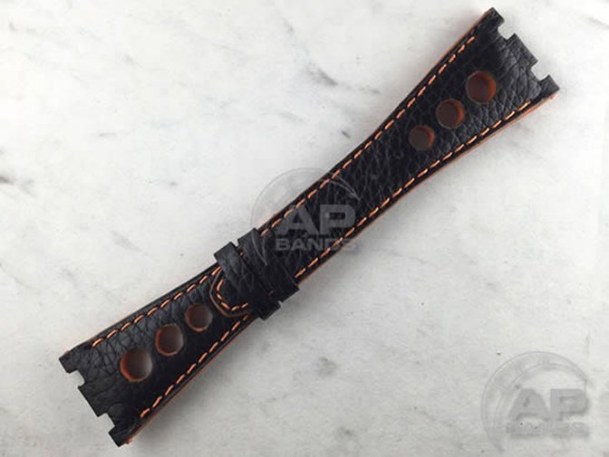 Prototipo Monaco Black Orange Racing Strap For Audemars Piguet Royal Oak Offshore