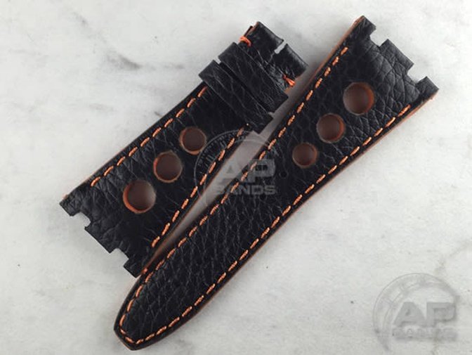 Prototipo Monaco Black Orange Racing Strap For Audemars Piguet Royal Oak Offshore